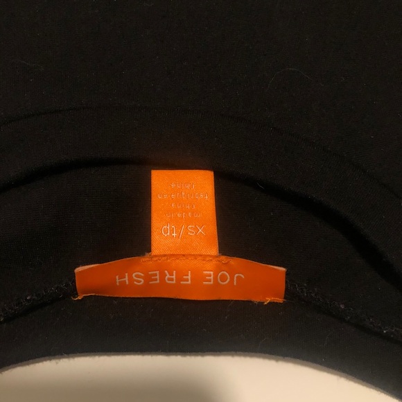 Black Jersey & Faux Leather Crewneck Sweater - Picture 4 of 4